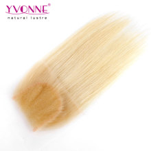 Color 613 Straight Hair Brazilian Lace Closure